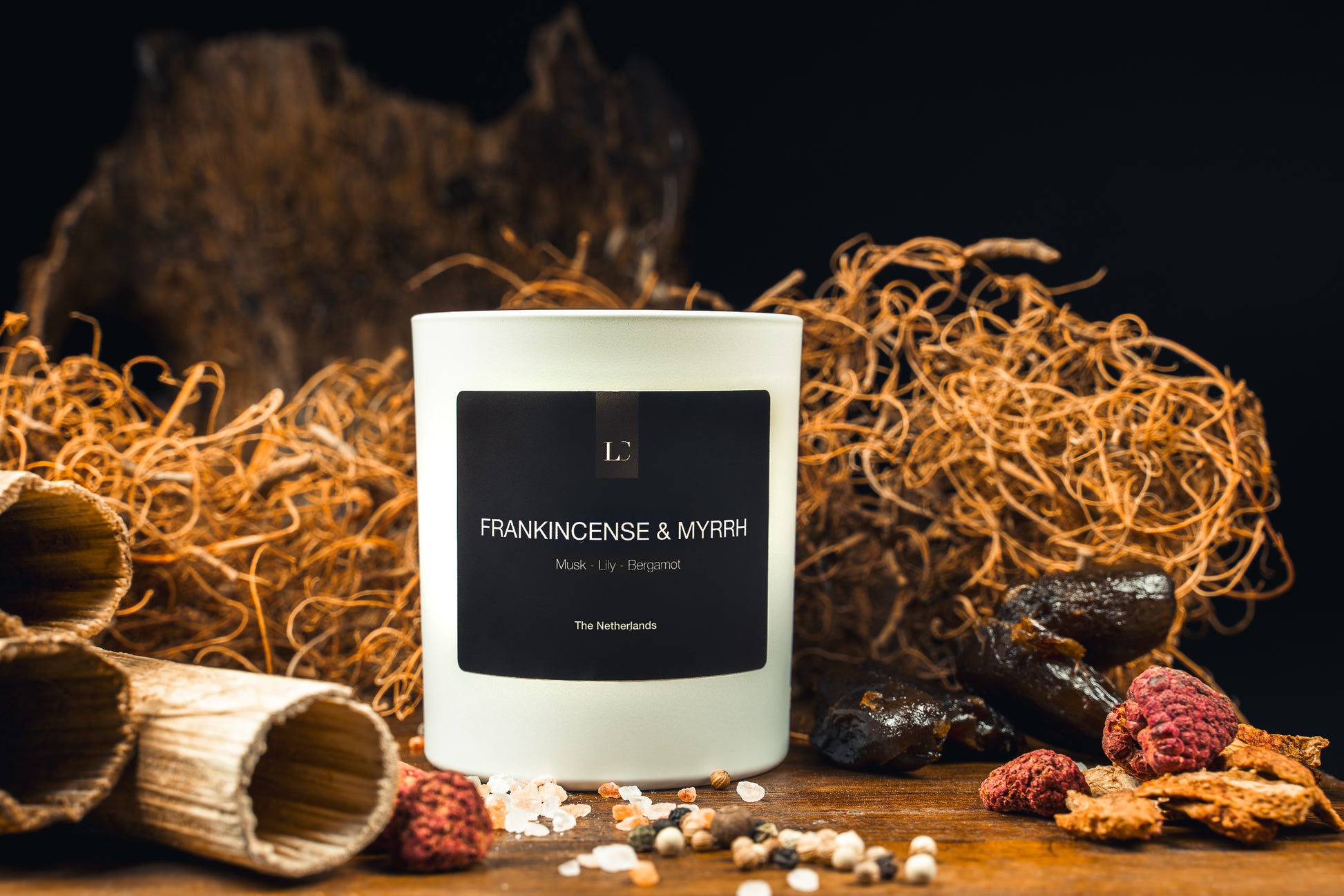 Geurkaars Frankincense & Myrrh Lux & Calor